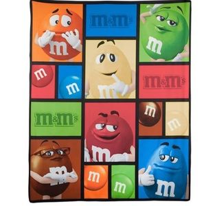M & Ms Blanket Throw
